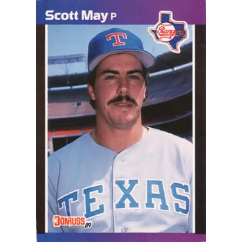 1989 Donruss #636 Scott May DP NM-MT RC Rookie Texas Rangers Baseball Card - Baseball Card Single