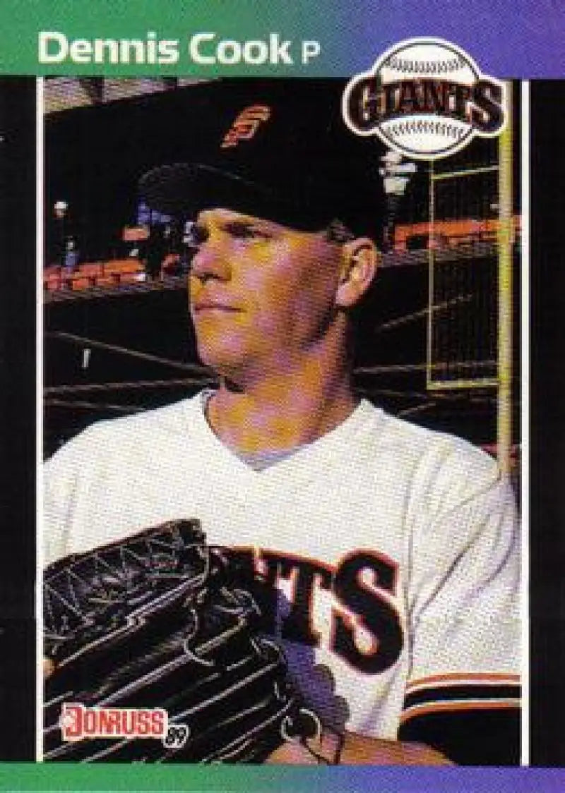 1989 Donruss #646b Dennis Cook NM Near Mint RC Rookie Giants ID:81473 - Baseball Card Single