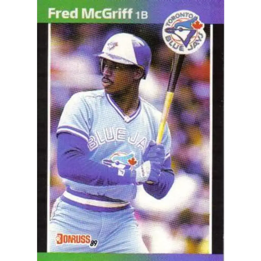 1989 Donruss #70 Fred McGriff NM-MT Toronto Blue Jays Baseball Card