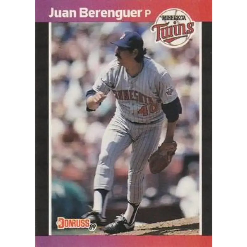 1989 Donruss #81 Juan Berenguer NM-MT Minnesota Twins Baseball Card - Baseball Card Single