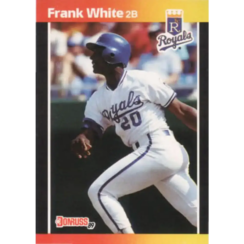 1989 Donruss #85 Frank White NM-MT Kansas City Royals Baseball Card - Baseball Card Single