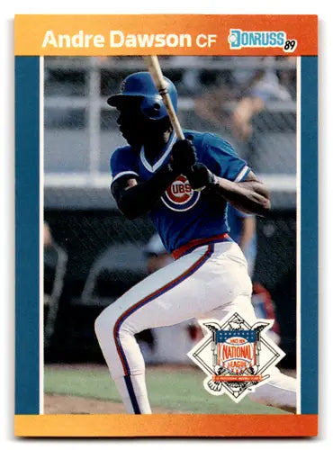 Original gloss Andre Dawson baseball card mint Cubs 1989 Donruss All-Stars #36