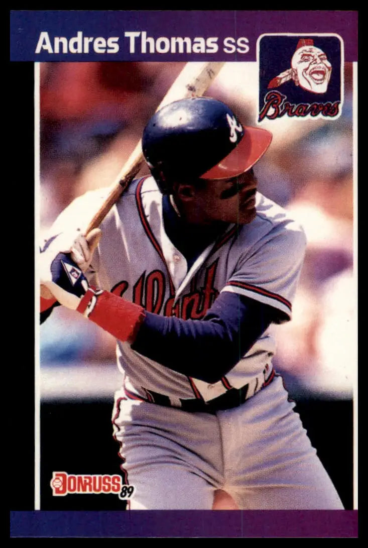 1989 Donruss Andres Thomas 576 Atlanta Braves NM