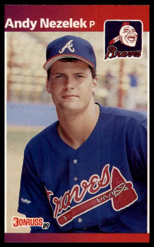 1989 Donruss Andy Nezelek RC 616 Atlanta Braves NM - Baseball Card Single
