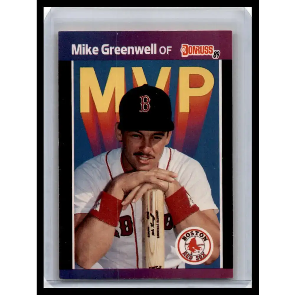 1989 Donruss #BC-13d Mike Greenwell NM-MT Boston Red Sox Baseball Card