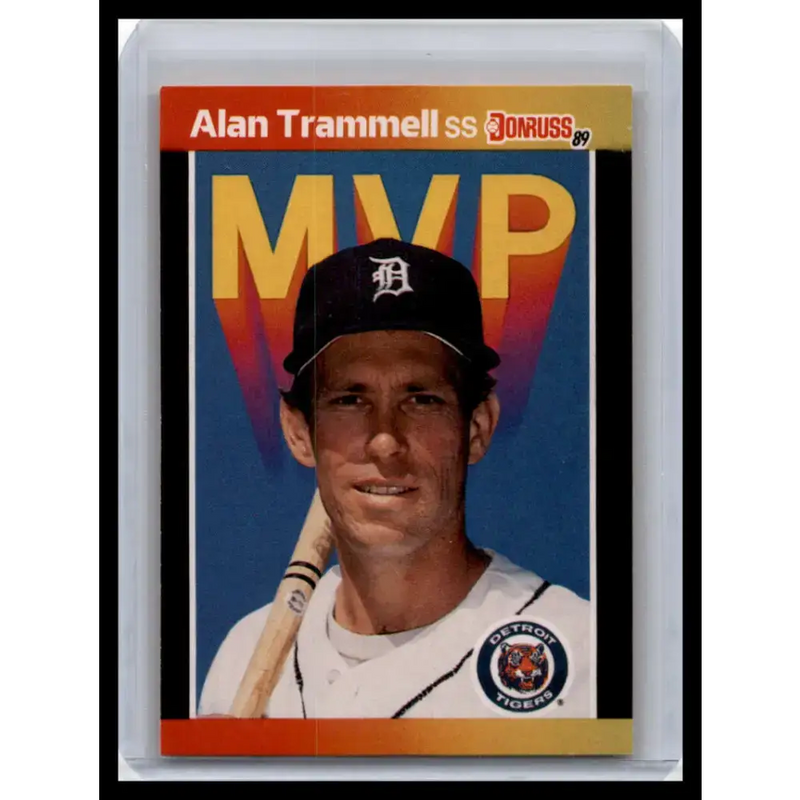 1989 Donruss #BC-17d Alan Trammell NM-MT Detroit Tigers Baseball Card - Baseball Card Single