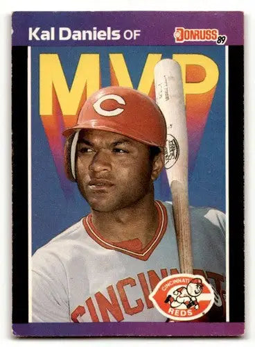 1989 Donruss #BC-18 Kal Daniels Cincinnati Reds Baseball Cards EX Ex ID:56247 - Baseball Card Single