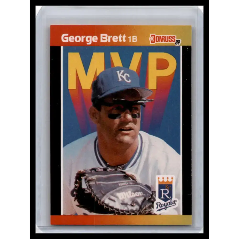 1989 Donruss #BC-7a George Brett NM-MT Kansas City Royals Baseball Card - Baseball Card Single