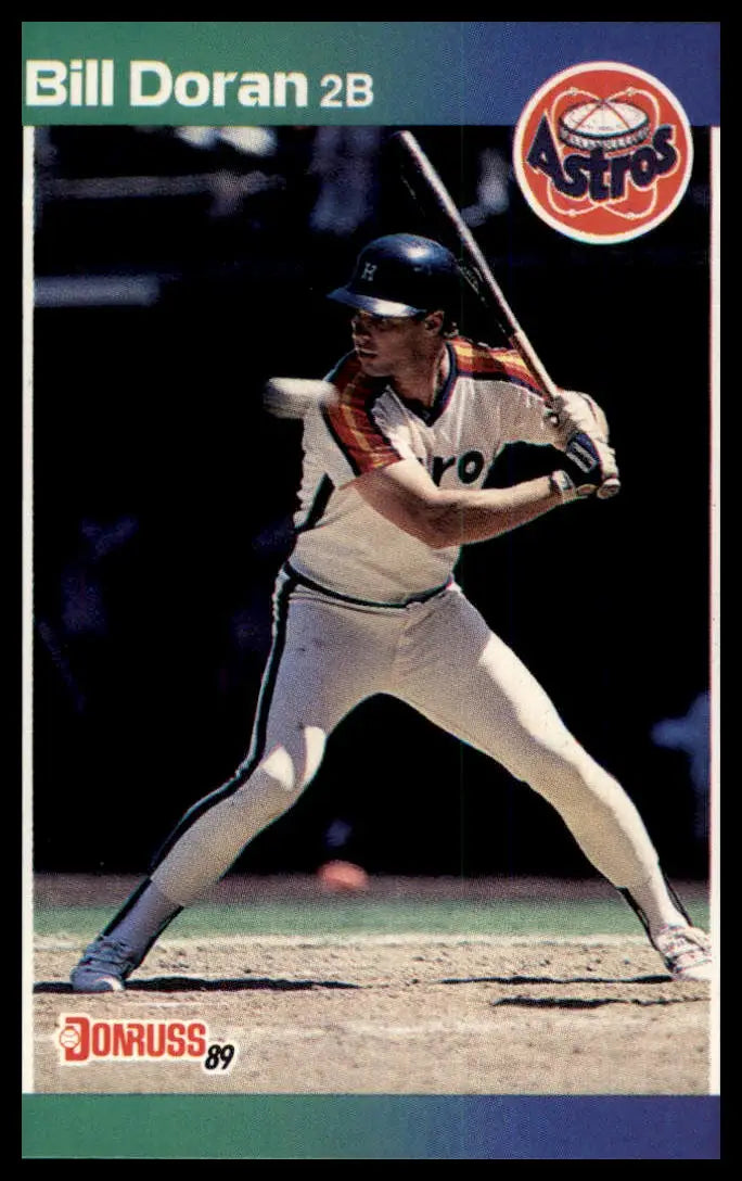 1989 Donruss Bill Doran 306 Houston Astros NM - Baseball Card Single