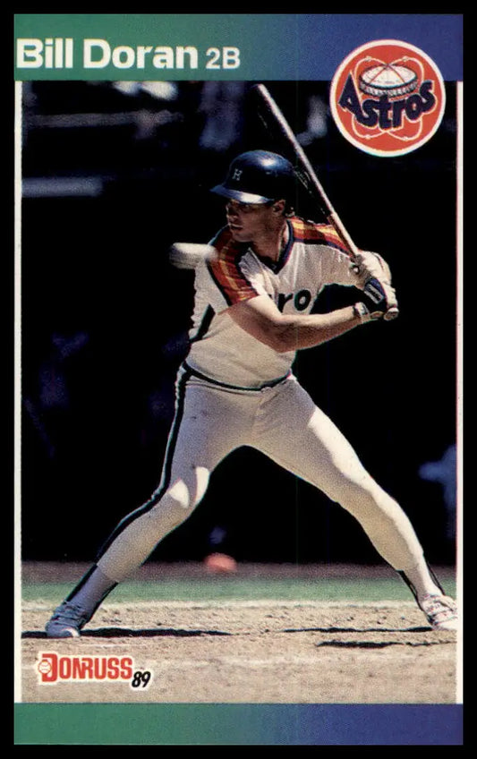 1989 Donruss Bill Doran 306 Houston Astros NM - Baseball Card Single