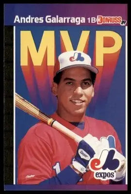 1989 Donruss - Bonus MVPs Andres Galarraga BC-16 Montreal Expos NM - Baseball Card Single