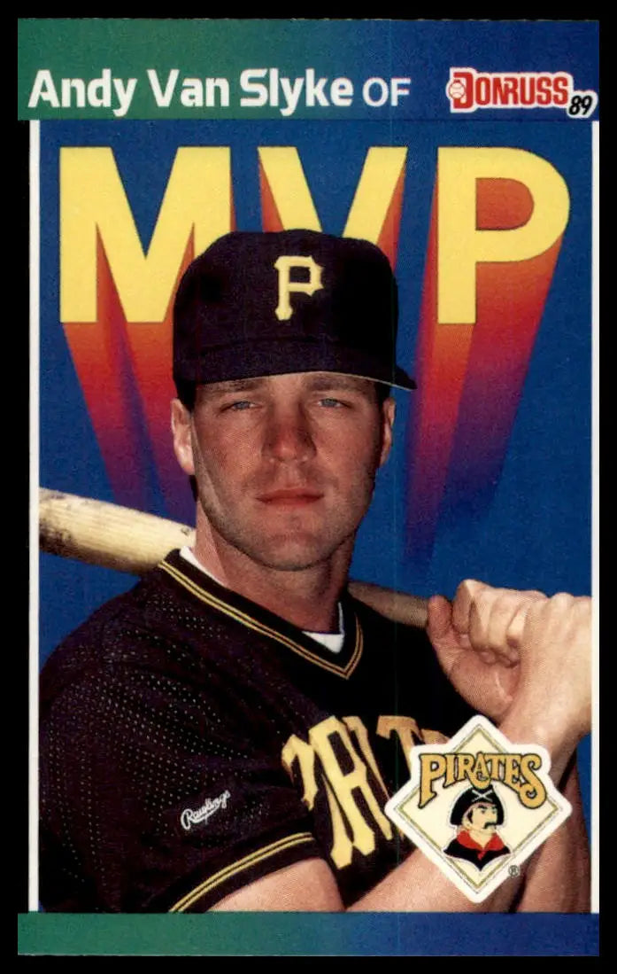 1989 Donruss - Bonus MVPs Andy Van Slyke BC-10 Pittsburgh Pirates NM - Baseball Card Single