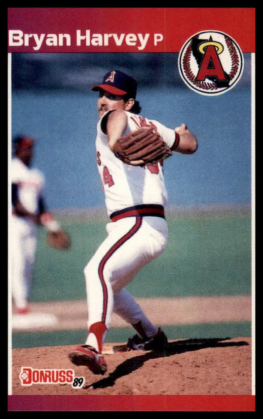 1989 Donruss Bryan Harvey RC 525 California Angels NM - Baseball Card Single