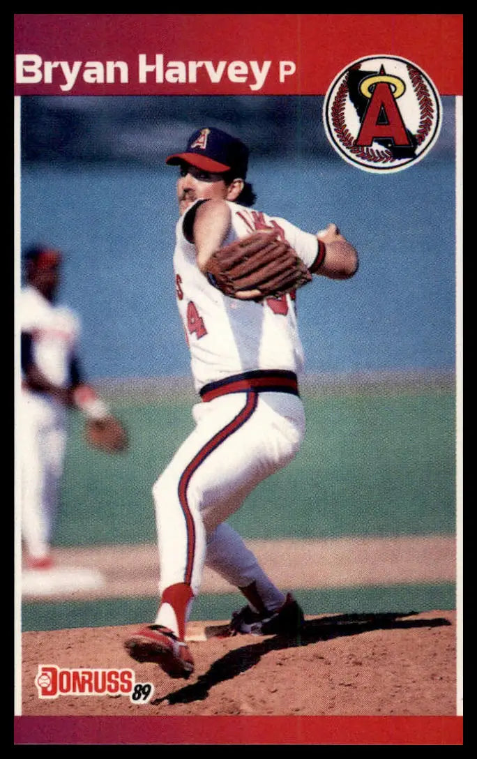 1989 Donruss Bryan Harvey RC 525 California Angels NM - Baseball Card Single