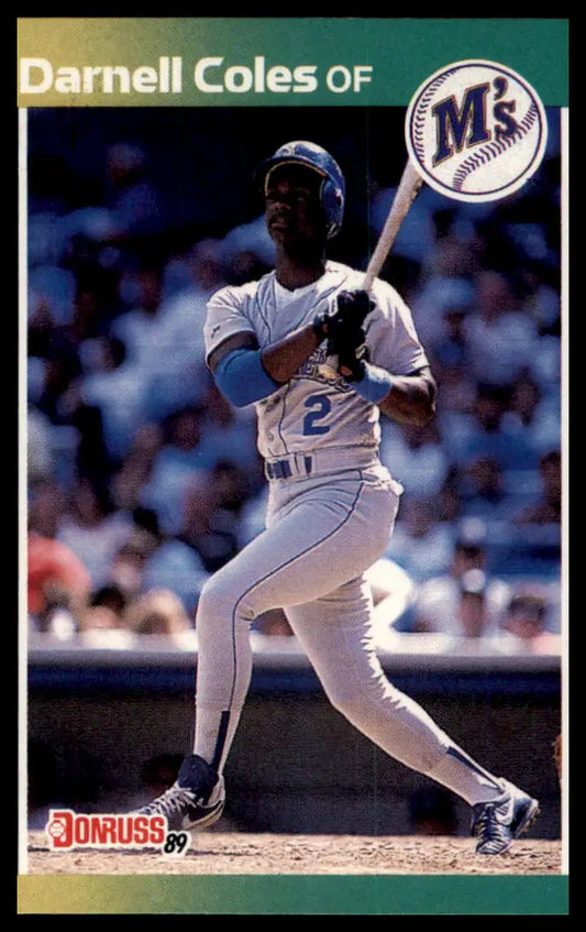1989 Donruss Darnell Coles 566 Seattle Mariners NM - Baseball Card Single