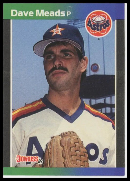 1989 Donruss Dave Meads 424 Houston Astros NM - Baseball Card Single