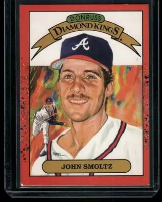 1991 Donruss Diamond Kings John Smoltz baseball card in 1989 Donruss Diamond Kings collection