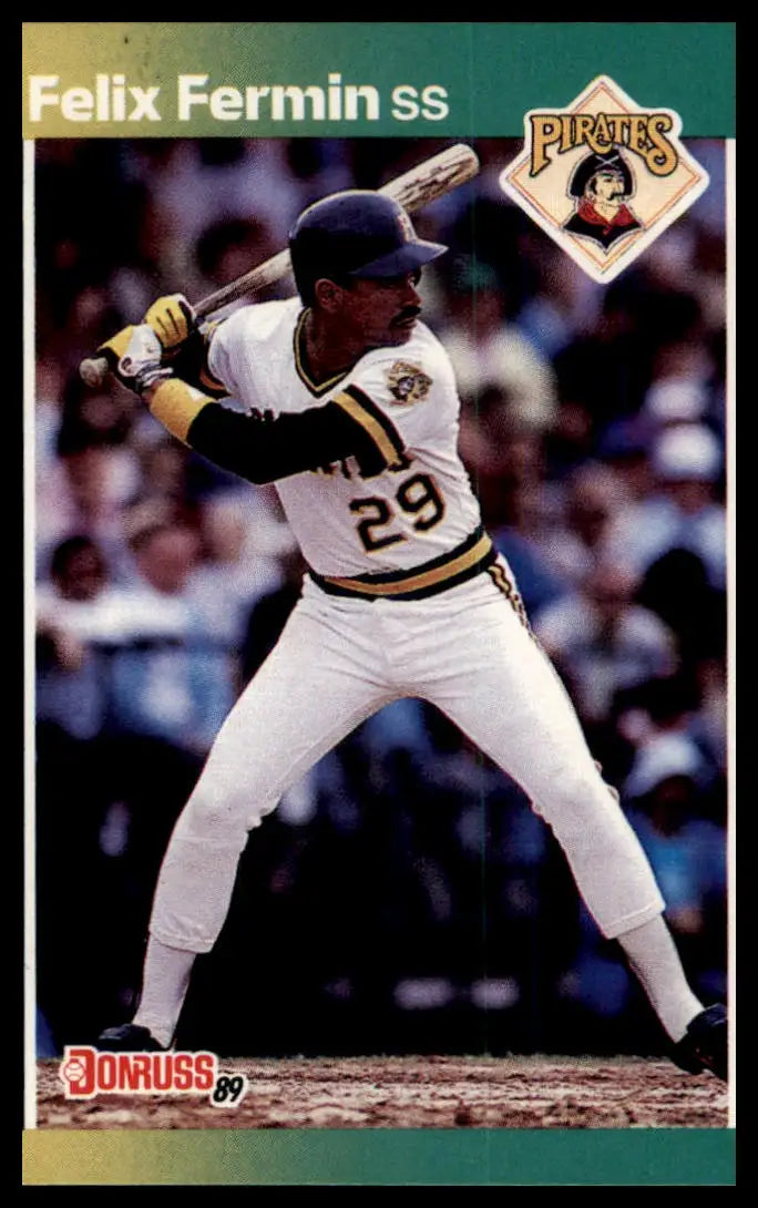 1989 Donruss Felix Fermin 565 Pittsburgh Pirates NM