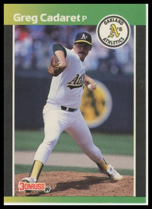 1989 Donruss Greg Cadaret 479 Oakland Athletics NM - Baseball Card Single
