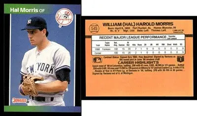 1989 Donruss HAL MORRIS #545 RC [Base] New York Yankees RC