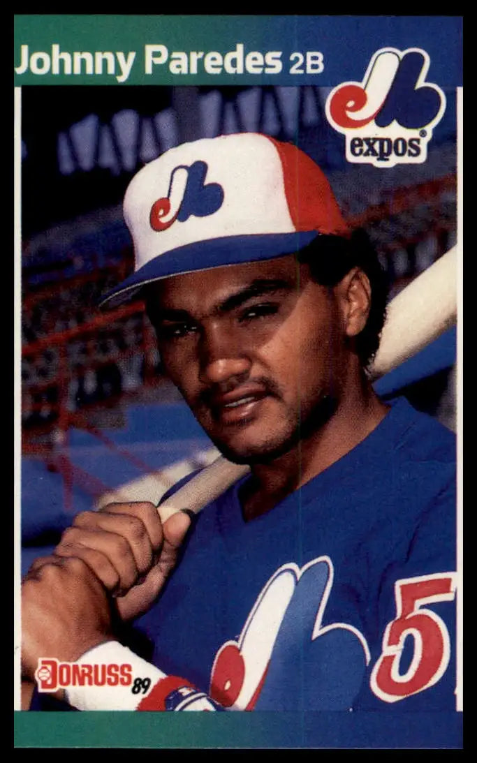 1989 Donruss Johnny Paredes RC 570 Montreal Expos NM - Baseball Card Single