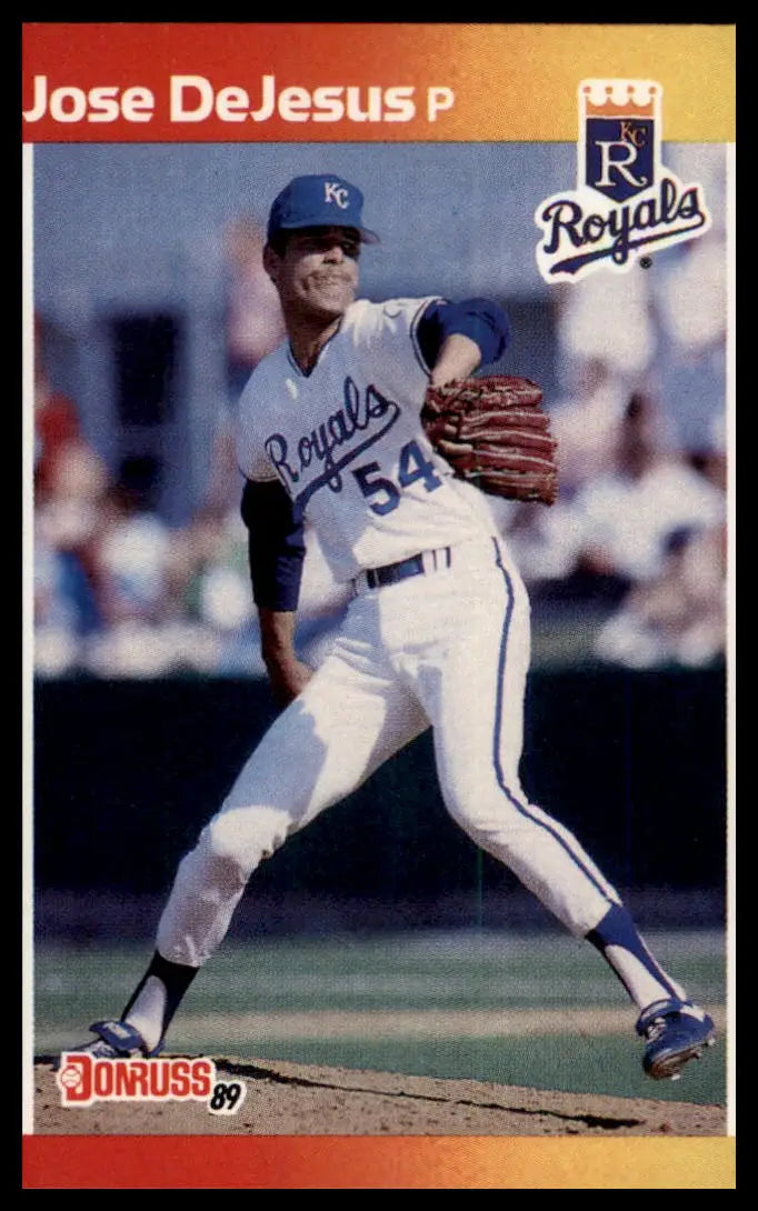 1989 Donruss Jose DeJesus RC 558 Kansas City Royals NM - Baseball Card Single