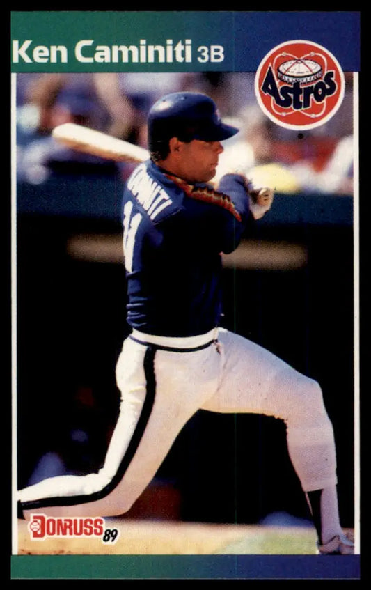 1989 Donruss Ken Caminiti 542 Houston Astros NM - Baseball Card Single