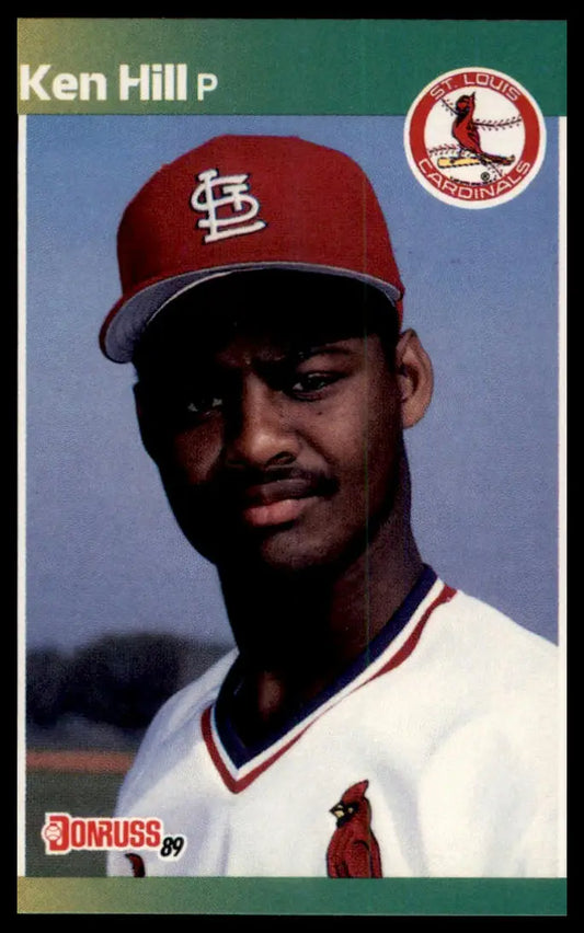 1989 Donruss Ken Hill RC 536 St. Louis Cardinals NM - Baseball Card Single