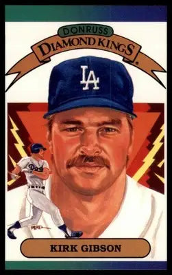 1989 Donruss Kirk Gibson 15 Los Angeles Dodgers NM - Baseball Card Single