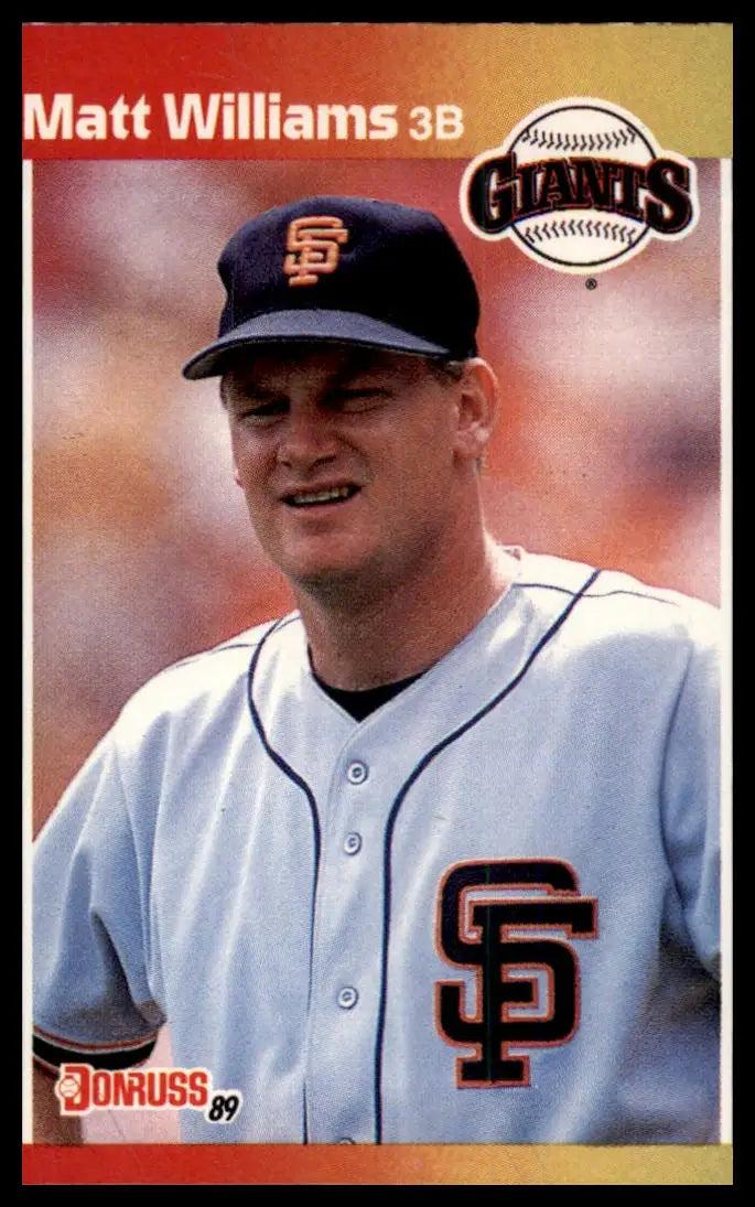 1989 Donruss Matt Williams 594 San Francisco Giants NM - Baseball Card Single
