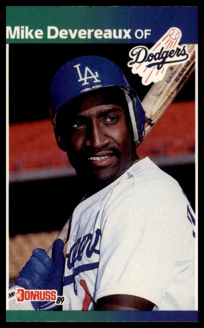 1989 Donruss Mike Devereaux 603 Los Angeles Dodgers NM - Baseball Card Single