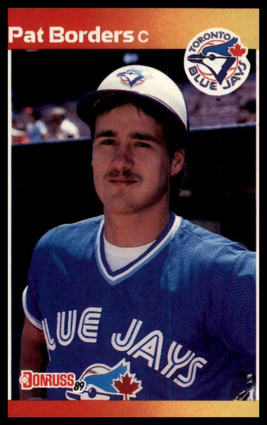 1989 Donruss Pat Borders RC 560 Toronto Blue Jays NM - Baseball Card Single