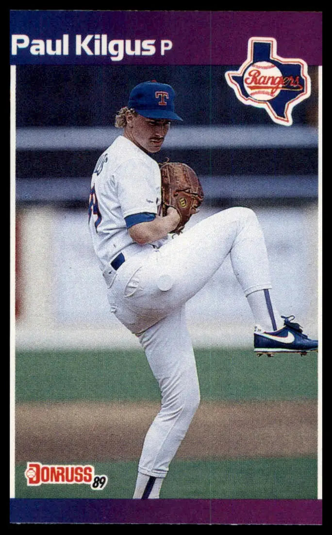 1989 Donruss Paul Kilgus 283 Texas Rangers NM - Baseball Card Single
