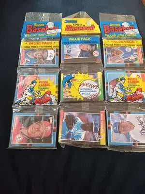 1989 Donruss rack packs. Lot of 3. Possible Ken Griffey Jr. (RC) EX+ - NRMT - Baseball Card Box