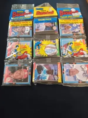 1989 Donruss rack packs. Lot of 3. Possible Ken Griffey Jr. (RC) EX+ - NRMT - Baseball Card Box
