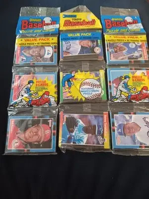 1989 Donruss rack packs. Lot of 3. Possible Ken Griffey Jr. (RC) EX+ - NRMT - Baseball Card Box