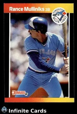1989 Donruss RANCE MULLINIKS #87 [Base] Toronto Blue Jays