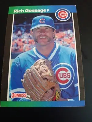 1989 Donruss - Rich Gossage #158. Chicago Cubs. NRMT+ - Baseball Card Single