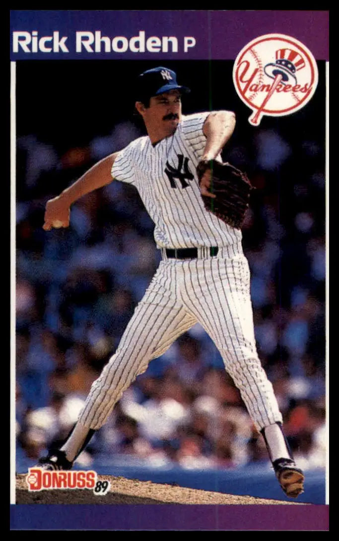 1989 Donruss Rick Rhoden 429 New York Yankees NM - Baseball Card Single