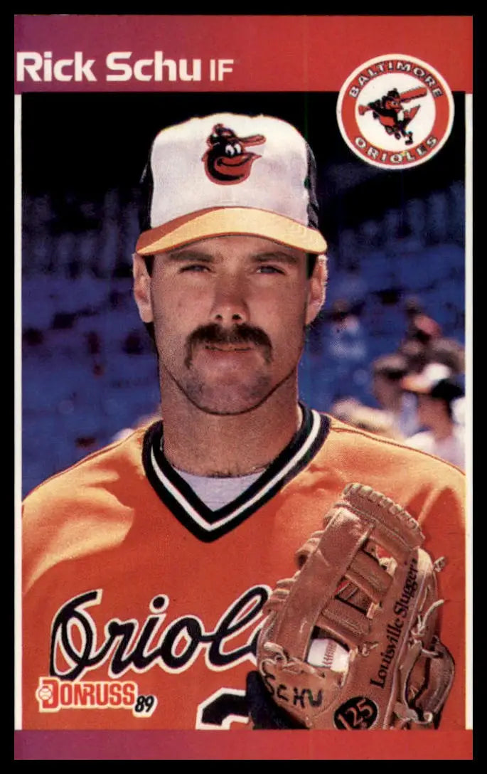 1989 Donruss Rick Schu 406 Baltimore Orioles NM - Baseball Card Single