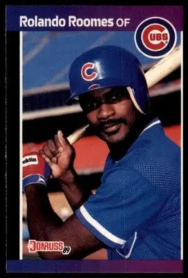 1989 Donruss Rolando Roomes RC 577 Chicago Cubs NM - Baseball Card Single
