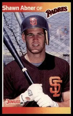 1989 Donruss Shawn Abner 323 San Diego Padres NM - Baseball Card Single