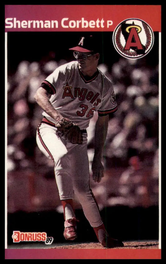 1989 Donruss Sherman Corbett RC 407 California Angels NM - Baseball Card Single