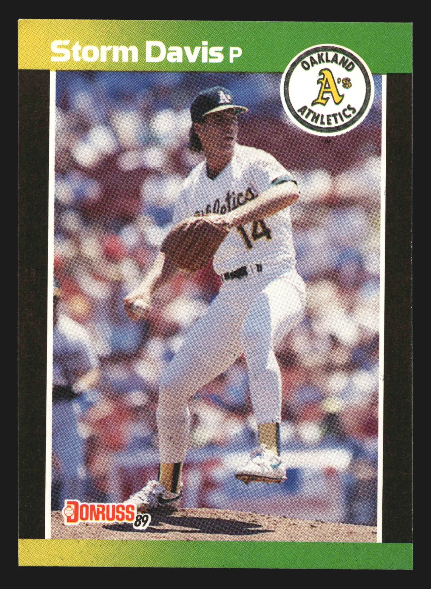 1989 Donruss Storm Davis #210 Oakland Athletics - Baseball Card Single