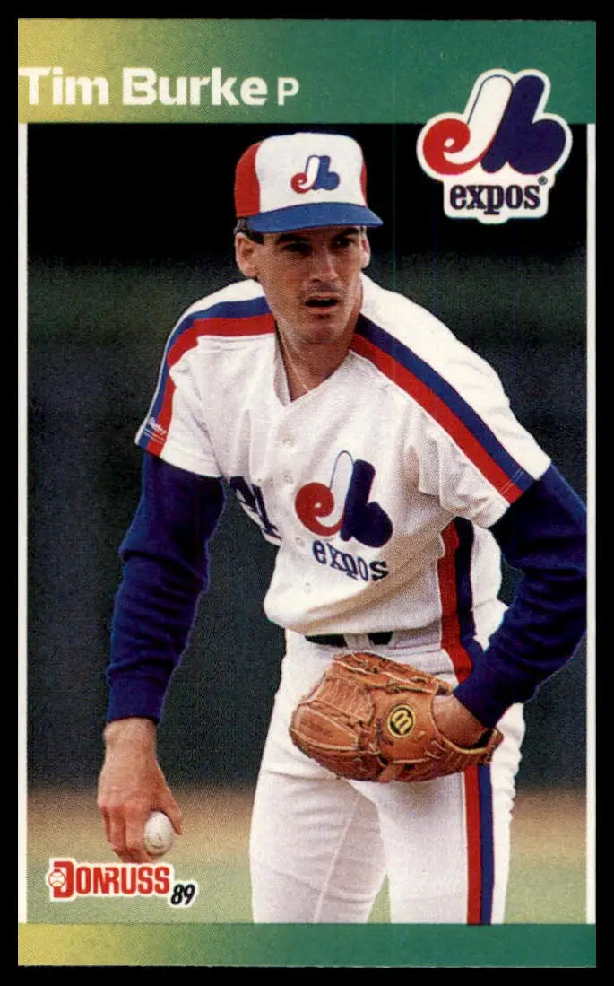 1989 Donruss Tim Burke 274 Montreal Expos NM - Baseball Card Single