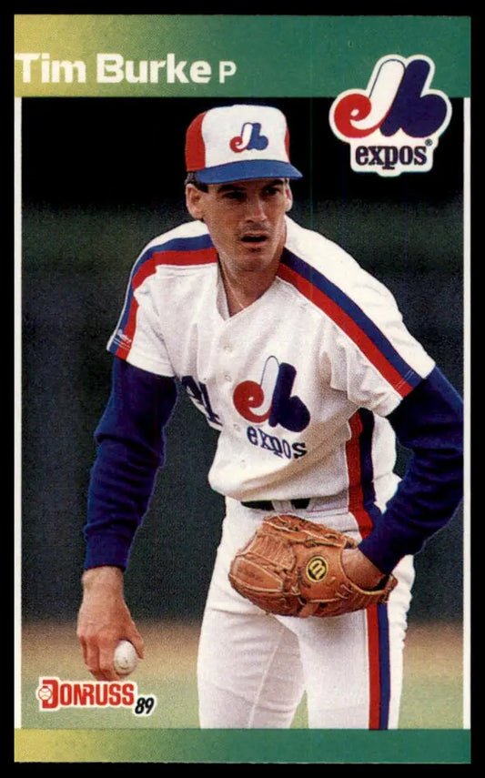 1989 Donruss Tim Burke 274 Montreal Expos NM - Baseball Card Single