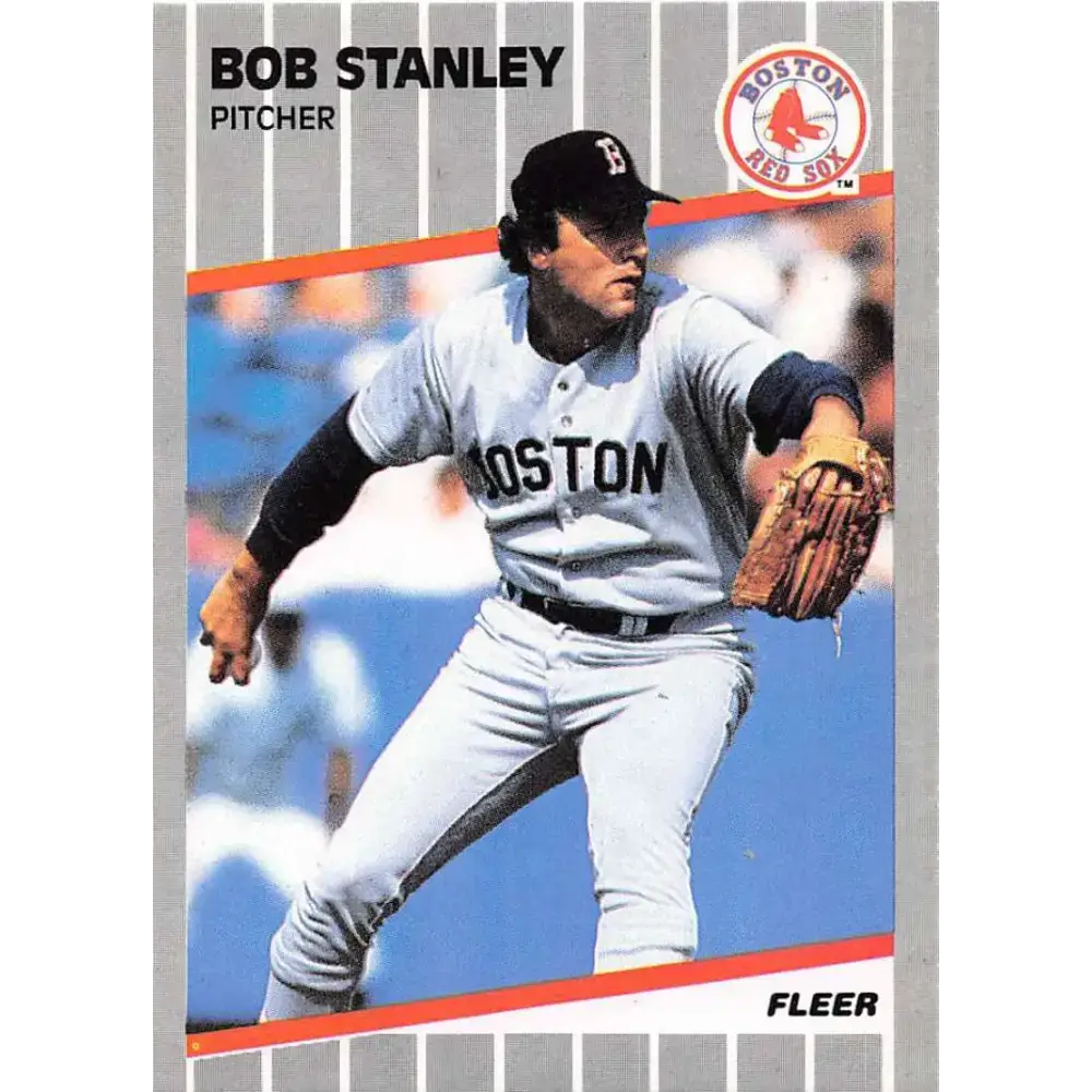 1989 Fleer #101 Bob Stanley EX Excellent Boston Red Sox Baseball Card - Baseball Card Single