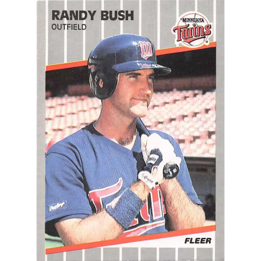 1989 Fleer #107 Randy Bush EX Excellent Minnesota Twins Baseball Card