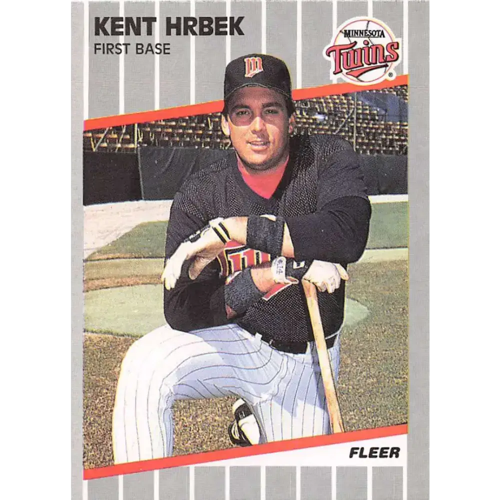 1989 Fleer #116 Kent Hrbek EX Excellent Minnesota Twins Baseball Card - Baseball Card Single