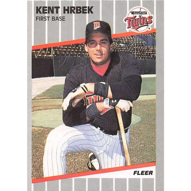 1989 Fleer #116 Kent Hrbek EX Excellent Minnesota Twins Baseball Card - Baseball Card Single